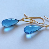 London blue topaz earrings