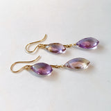 Ametrine double earrings