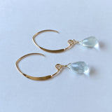 Hyalite opal single earrings