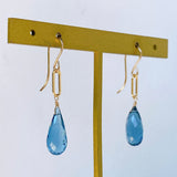 London blue topaz earrings